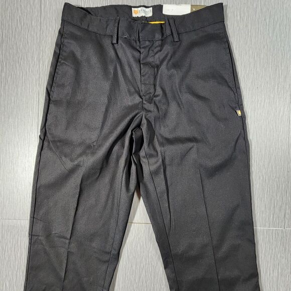 Dennis Uniform Men's Flat Front Pants Black Harbour Size 30x32 NWT - Picture 3 of 12